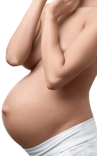Pregnant woman - a good candidate for a mommy makeover procedure